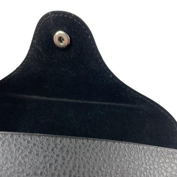 Ray-Ban Sunglasses Eyeglasses Black Soft Leather Case Gold Logo Snap Close Clean - Picture 9 of 16